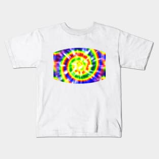 Funky Rainbow Swirl Tie Dye Kids T-Shirt